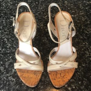 Dior Cream Wedges size 37.5